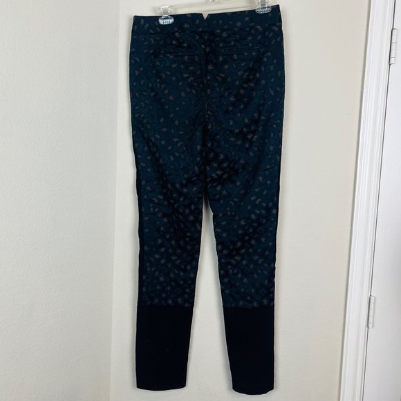 MARC By MARC JACOBS Black Animal Print Tuxedo Stripe Trouser Pants 6 SMALL EUC - Picture 7 of 11